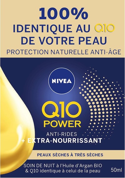 Tr Q10 Kırışıklık Karşıtı Ekstra Besleyici Gece Bakım Kremi 50ml, Kuru Ve Olgun Ciltler, Argan Yağı