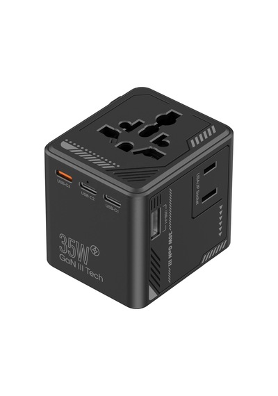 Jopus 35w Gan Hızlı Şarj Adaptörü 5 Çıkışlı Universal Priz 1 Usb-a 4 Usb-c Seyahat Şarj Cihazı - Az-a33 St