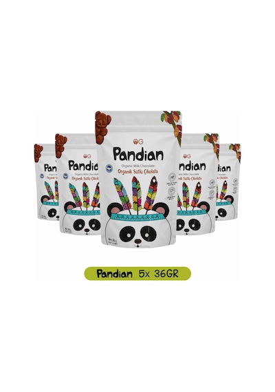 OG natural 5'li Pandian Organik Çocuk Çikolatası 36 Gr Set