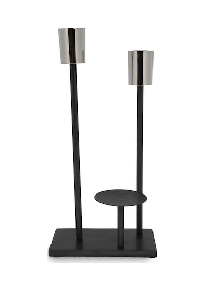 Vitale Metal Üçlü Mumluk 10 15 31 Cm Ak.ja0265