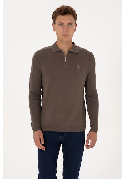 U.s. Polo Assn. Erkek Vizon Kazak /triko 50315806-vr052 Vizon