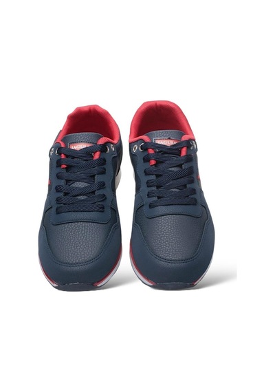 Erkek Günlük Cilt Sneaker Ayakkabı Lacivert - Beyaz-lacivert - Beyaz Lacivert - Beyaz