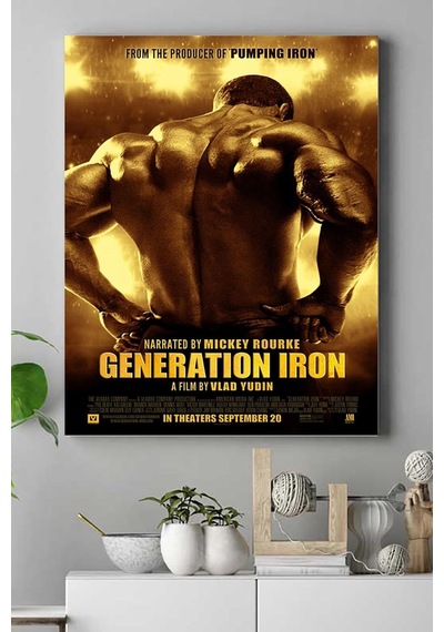 Pster16075 Generation Vücut Geliştirme Body Building Fitness Kanvas Tablo 30 X 40