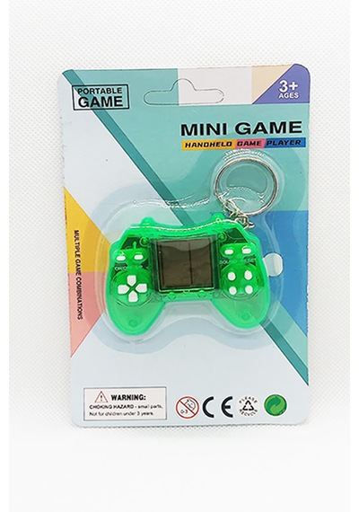 Mini Tetris Konsol Oyunu Anahtarlık Yeşil