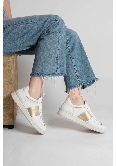 Bestello Bağcıklı Kauçuk Taban Sneaker 101-gumk-01 Kadın Ayakkabı Beyaz