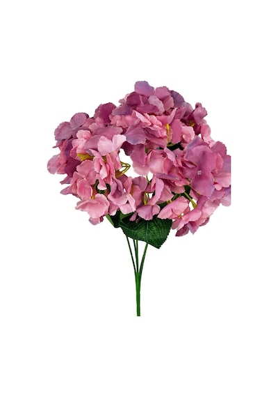 Yapay Çiçek Ortanca Çiçeği Demeti 43 Cm Pembelila