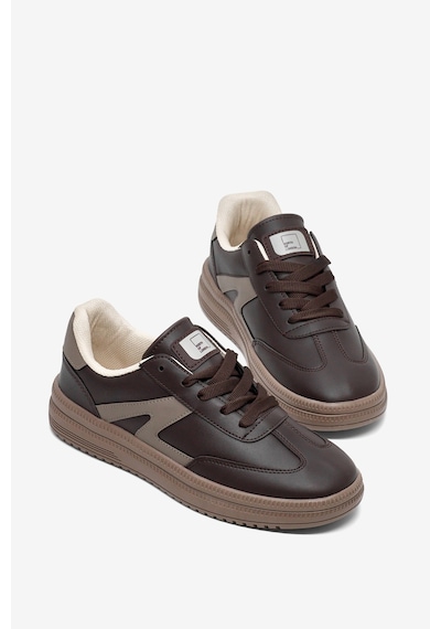 Tonny Black Rahat Kalıp Kauçuk Taban Bağcıklı Sneaker Kadın Kahve Sneaker Tbtyldz005