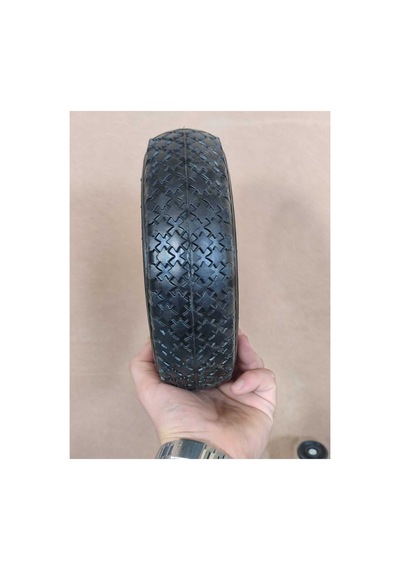 260x85 Mm Çelik Jant Tekerlek Siboplu Bilyeli Rulmanlı Havalı Dublex El Arabası Yük Taşıma Tekeri