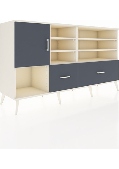 Hyperion Konsol 8 Raflı 2 Çekmeceli Tek Kapaklı 176x44x99 Aytaşı Aytaşı-antrasit Hyperion Konsol 8 Raflı 2 Çekmeceli Tek Kapaklı 176x44x99 Aytaşı Aytaşı-antrasit