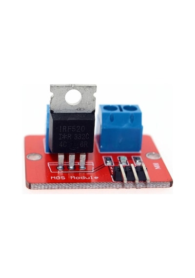 Irf520 Mosfet Sürücü Kartı Klemens Bağlantı Soketi Ssr Röle Motor Led Lamba Parlaklık