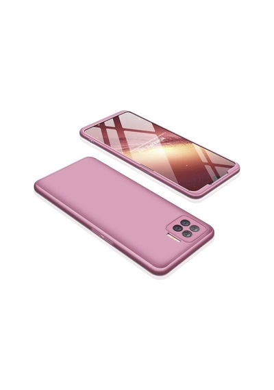 Oppo Reno 4 Lite Kılıf 360 Tam Koruma Ön Ve Arka Sert Mika Kapak Ays Gkk Kapak