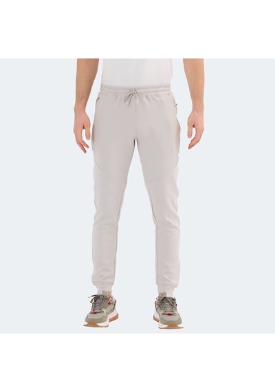 Slazenger  VENOM Erkek Fermuar Cepli Dar Paça Taş Gri Eşofman  Altı