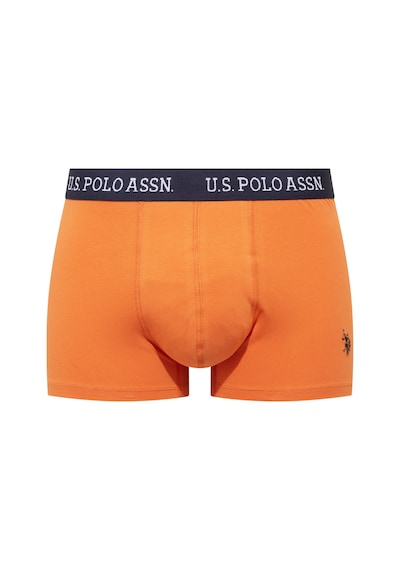 U.s. Polo Assn. 80651 Lacivert - Siyah - Turuncu 3 Lü Boxer Lacivert - Siyah - Turuncu