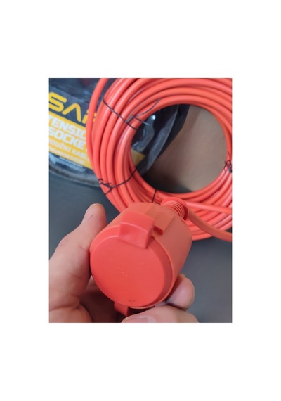 Klc 30 Mt Uzatma Kablosu 3x2.5 Mm Ev Tipi Topraklı Cca Kablolu Tekli Grup Fiş Priz Kapaklı Monofaze Turuncu 15 M Ve Üzeri Klc 30 Mt Uzatma Kablosu 3x2.5 Mm Ev Tipi Topraklı Cca Kablolu Tekli Grup Fiş Priz Kapaklı Monofaze Turuncu 15 M Ve Üzeri