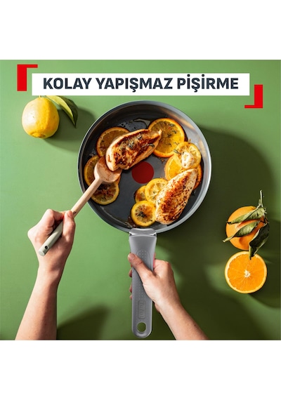 Tefal Renew Ceram Sote Tavası - 24 Cm 001 Siyah