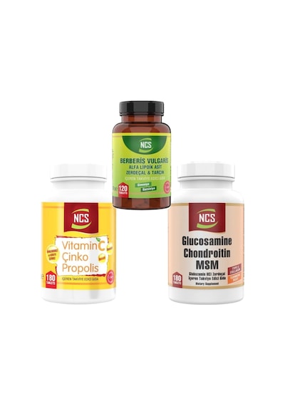 Berberis 120 Tablet Glucosamine 180 Tablet Vitamin C 180 Tablet