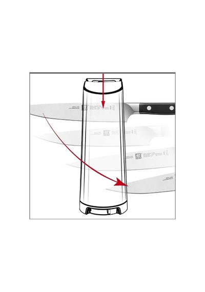 Zwilling V-edge Bıçak Bileyici 8 CM Siyah