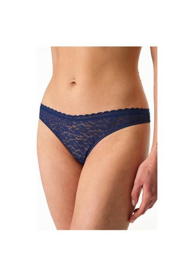 Penti Lacivert Easy Lace Dantel V Model Tanga Külot