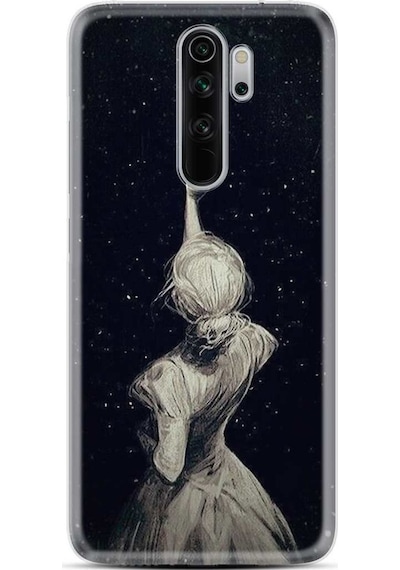 Xiaomi Redmi Note 8 Pro Kilif Desenli Silikon Star Woman 473372672