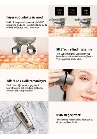Premium 2 Si 1 Arada Çift Taraflı Rf Ve Ems Yüz Sıkılaştırıcı Ve Kırışıklık Azaltıcı Cihaz Profesyonel Yüz Gençleştirme, Lifting, Anti-aging Cilt Bakım Cihazı Premium 2 Si 1 Arada Çift Taraflı Rf Ve Ems Yüz Sıkılaştırıcı Ve Kırışıklık Azaltıcı Cihaz Profesyonel Yüz Gençleştirme, Lifting, Anti-aging Cilt Bakım Cihazı