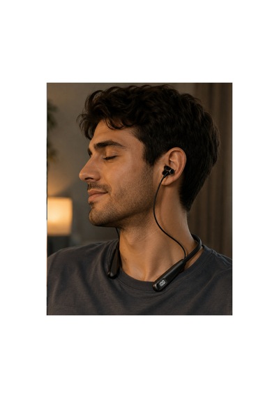 Bluetooth 5.3 Boyun Askılı Kulaklık Düşük Gecikmeli Manyetik Tasarım Sarı