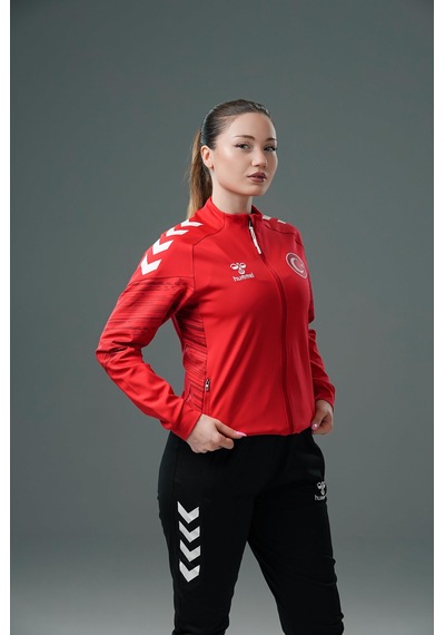 Hummel Milli Takım Line Kamp Eşofman Üstü Kırmızı