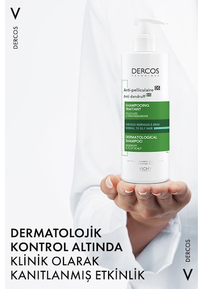 Vichy Dercos Dandruff Karşıtı Şampuan Normal & Yağlı Saçlar 2 x 390 ML