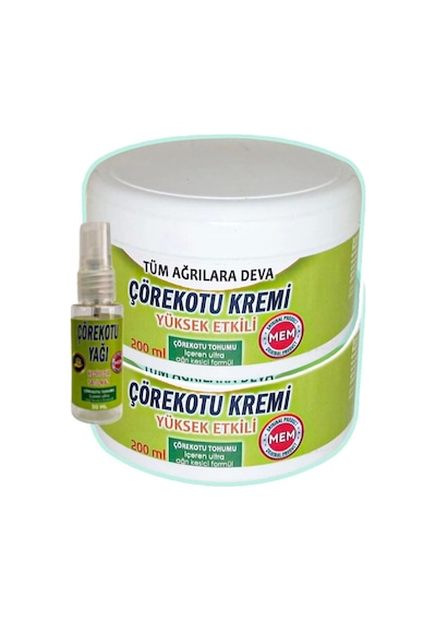 Çörek Otu Rahatlatıcı Bakım Kremi 2x200 Ml+30 Ml Çörek Otu Yağı İle