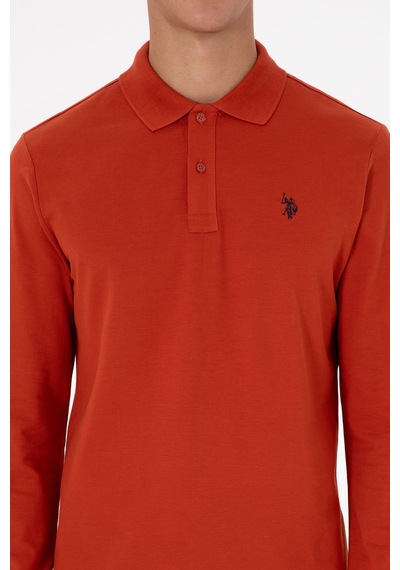 U.s. Polo Assn. Erkek Kiremit Sweatshirt 50307688-vr031 Kiremit