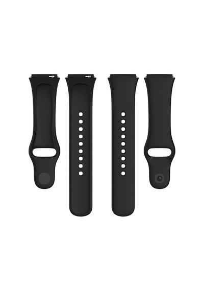 Xiaomi Redmi Watch 3 Active Uyumlu Spor Şık Tasarımlı Kayış Yumuşak Jel Kayış Kordon Siyah