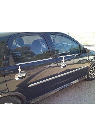 Opel Meriva Krom Kapı Kolu+çerçeve 4 Kapı 2002-2010 P. Çelik
