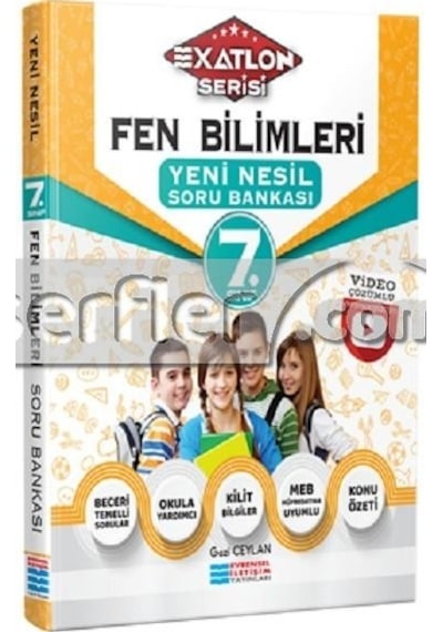 7.Sınıf Fen Bilimleri Soru Bankası Video Çözümlü  -  Gazi Ceylan  -  Evrensel İletişim Yayınları