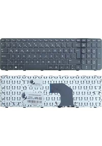 HP Uyumlu AER36701210, AER36A01210 Klavye (Siyah)