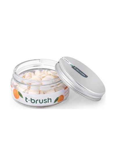 T-Brush Portakal Aromalı Florürsüz Diş Macunu 90 Tablet