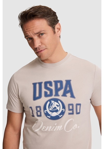 U.s. Polo Assn. Erkek Taş Tişört 50327174-vr049 Taş Rengi