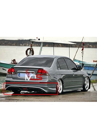 Honda Civic Vtec 2 Custom Arka Tampon Eki Fiberglass Boyasız