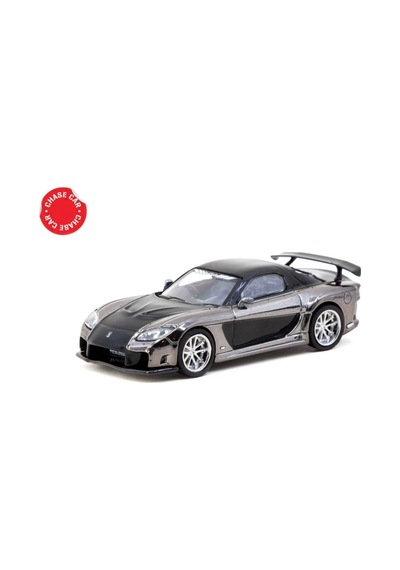 Mey İthalat 1/64 Mazda Rx-7 Veilside Fortune7 Grey Metallic / Black