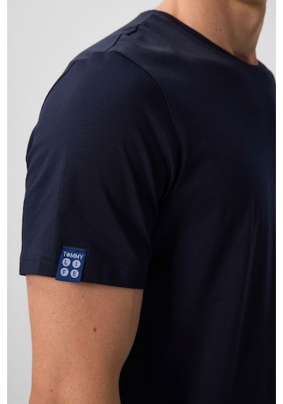 Tommylife Tommy Life Lacivert Erkek Basic Kısa Kol Standart Kalıp O Yaka T-shirt - 87911 Lacivert