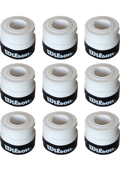 Wilson Bowl O Grips Overgrip 9 Adet Tekli  Beyaz Grip Beyaz