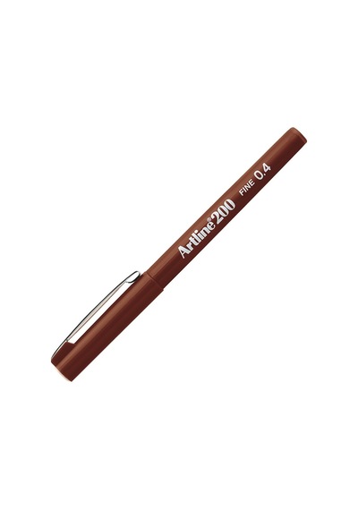 Artline Fineliner 0.4 Mm Kahverengi Ek-200n Çok Renkli