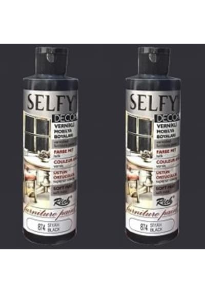 Rich Selfy Decor Vernikli Boya 874 Siyah 240Cc
