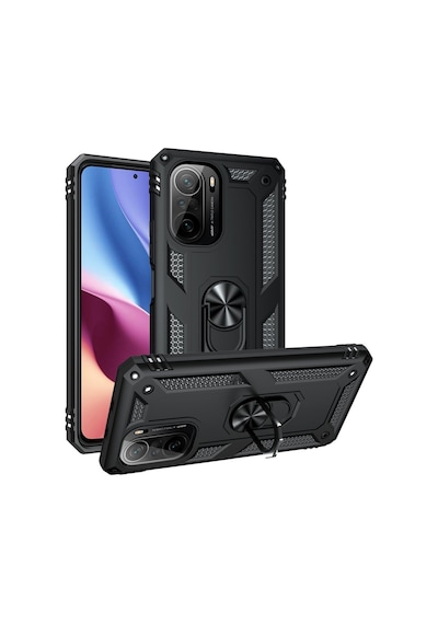 Xiaomi Redmi K40 Kılıf Sofya Yüzüklü Standlı Korumalı Kılıf