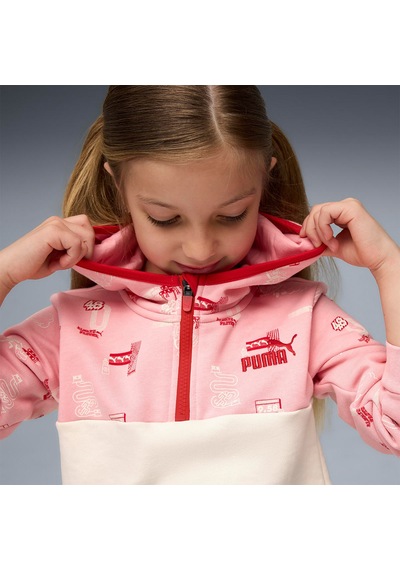 Puma Little Runners Half-zip Çocuk Bisiklet Yaka Sweatshirt Çok Renkli