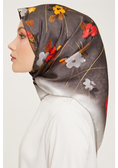 Armine Twill İpek Eşarp 23ka9048 4 31 Gri