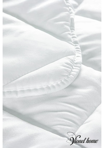 Ecotermo Tek Kişilik Microfiber Antialerjik Silikon Yorgan Çeyizlik Otel Yorganı 155x215 Cm Beyaz