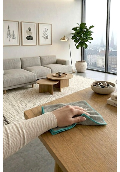 Myclean 2'li İz Bırakmayan Mikrofiber Cam Bezi 30x40cm Mavi