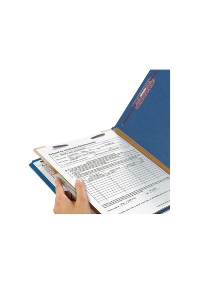 Sınıflandırma Klasörü, Mektup, Merkezin 2/5 Sağ, 1 Bölücü, Koyu Mavi, Kutu Başına 10 13732