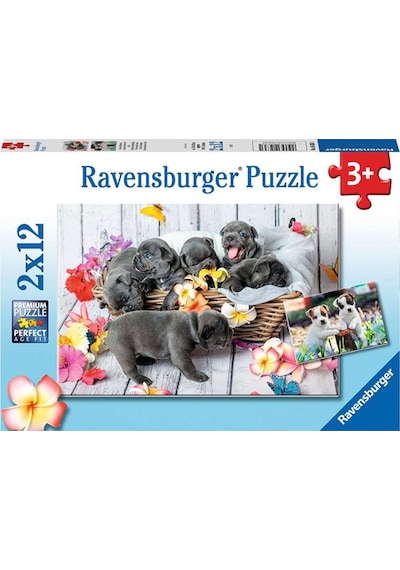 Ravensburger 2x12 Parça Puzzle Yavru Köpekler 56361