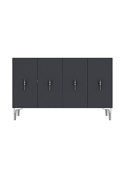 Ka1217as Salkım120 Konsol, Kahve Köşesi Ve Tv Sehpası, Çok Amaçlı Dolap Antrasit-sılver 120cm Ka1217as Salkım120 Konsol, Kahve Köşesi Ve Tv Sehpası, Çok Amaçlı Dolap Antrasit-sılver 120cm