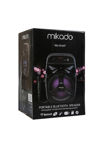 Mikado MD-814KP Mikrofonlu Led Işıklı Bluetooth Hoparlör